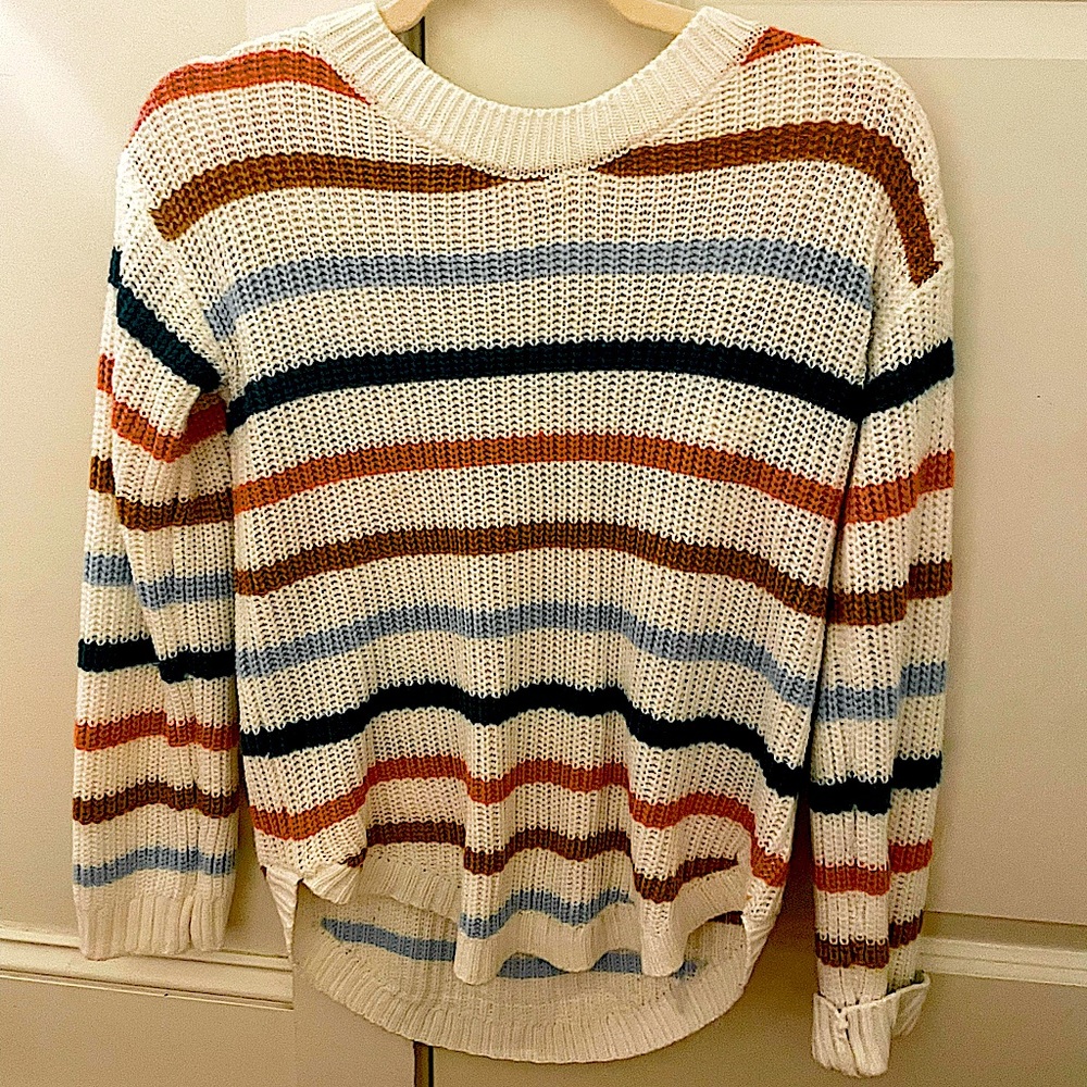 SO striped sweater
